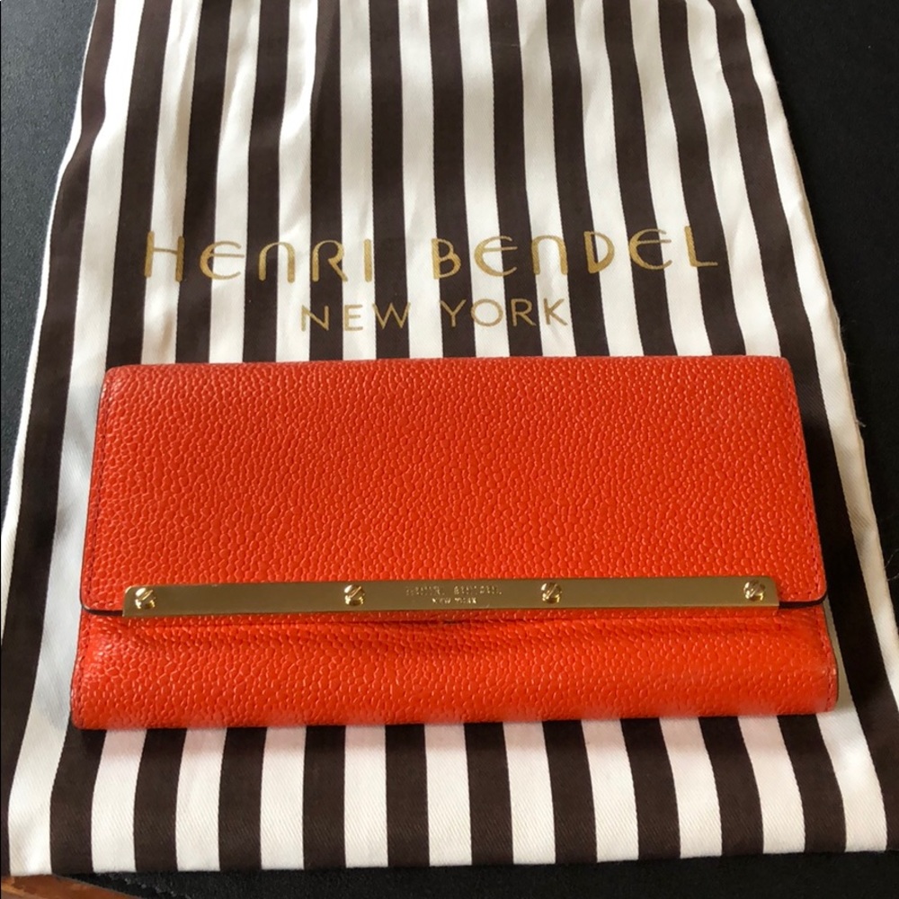 Henri Bendel Blood Orange Wallet
